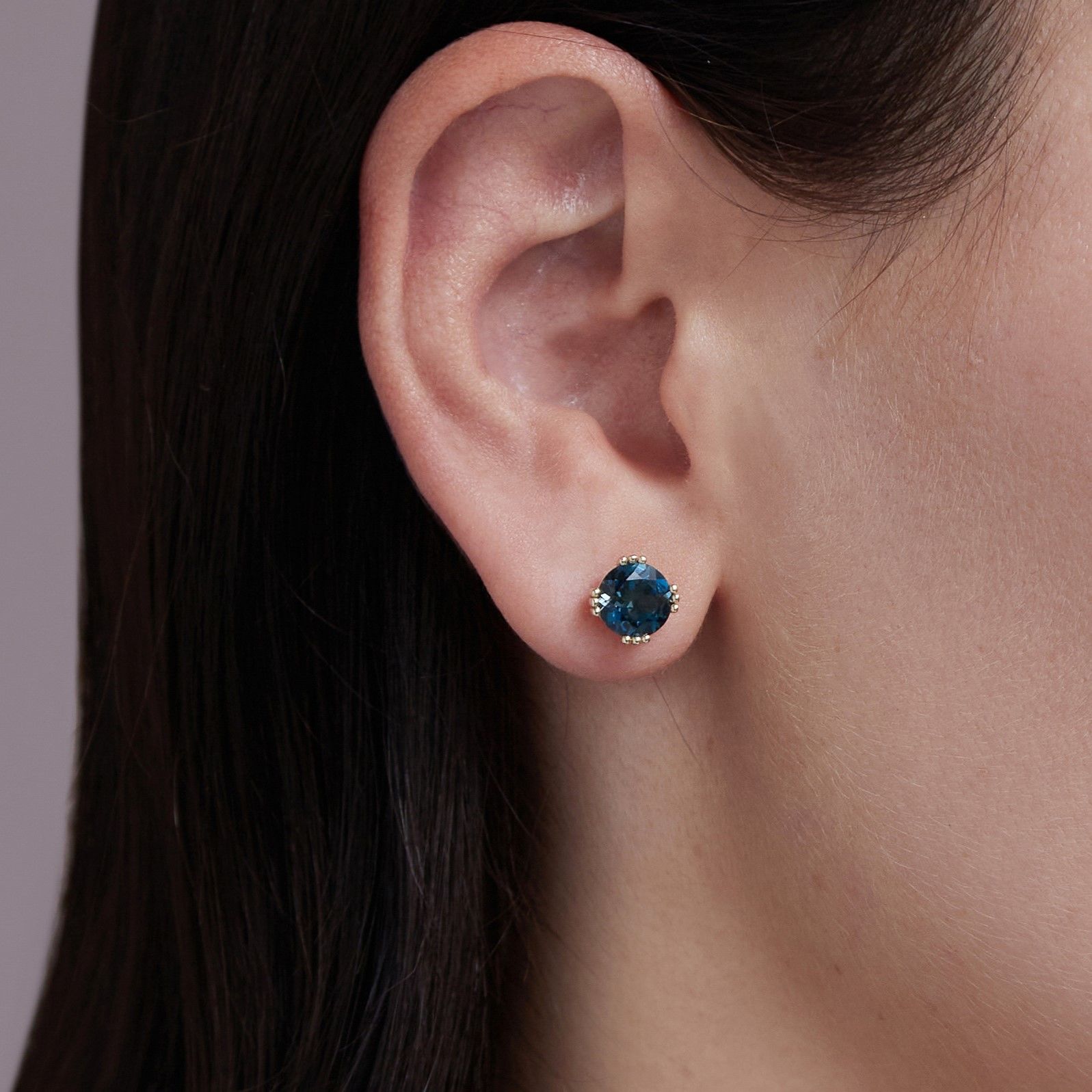 London Blue Topaz Küpe