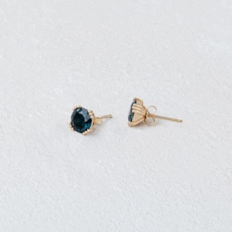 London Blue Topaz Küpe