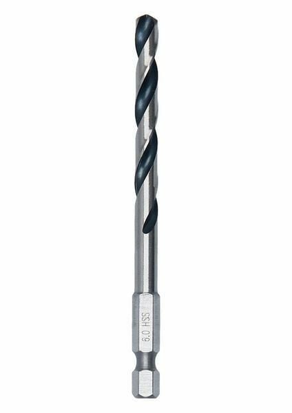 BOSCH HSS Pointeq 1/4 Altıgen Saplı Metal Matkap Ucu 6.0 mm (2608577546)