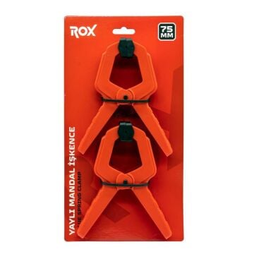 Rox 0149 Yaylı Mandal Tip Kıskaç İşkence 75 mm (2 li)