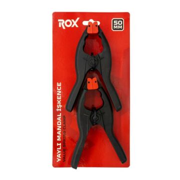 Rox 0152 Yaylı Mandal Tip Kıskaç İşkence 50 mm (2 li)