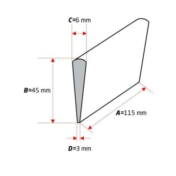 Narex 895302 Profi Bileme Taşı 115x45mm 320Kum (Pembe)