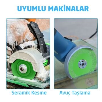 6234 Cam Seramik Şişe Kesme Taşlama Elmas Diski 100 mm