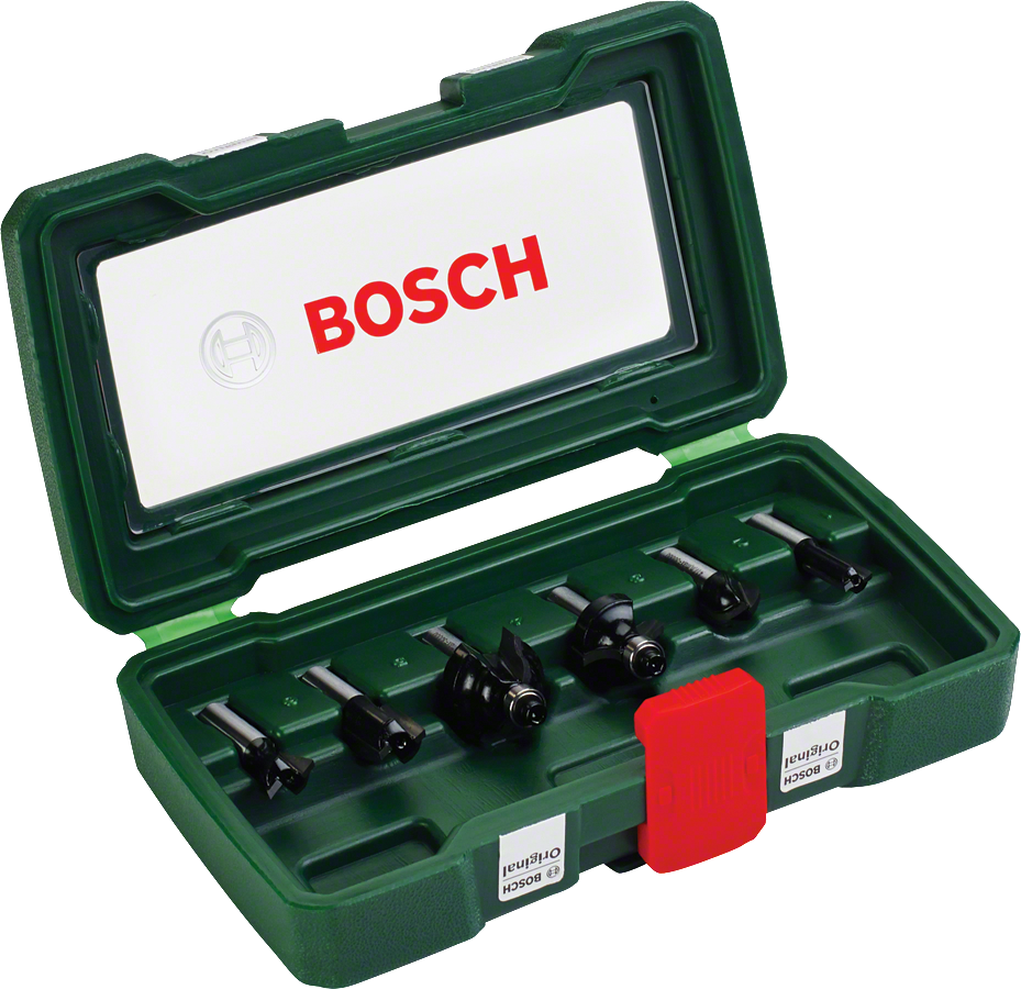 BOSCH 8 mm Ahşap Freze Uç Seti 6 Parça (2607019463)