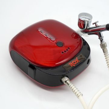 Rox 0066 Akülü Airbrush Kompresör Mini Boya Tabancası Seti