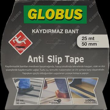 Merdiven Zemin Kaydırmaz Bant Sarı Siyah 50 mm x 25 mt