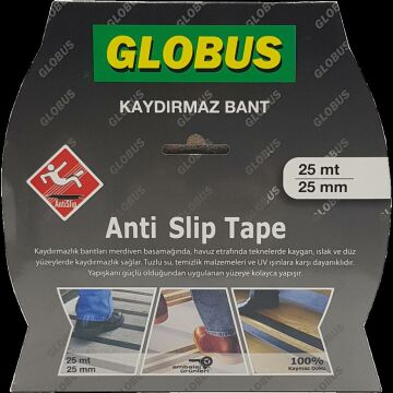 Merdiven Zemin Kaydırmaz Bant Sarı Siyah 25 mm x 25 mt