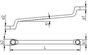 İZELTAŞ Yıldız İki Ağız Anahtar 36x41 mm