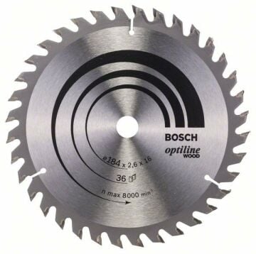 BOSCH Optiline Wood 184 mm 36 Diş Ahşap Daire Testere Bıçağı