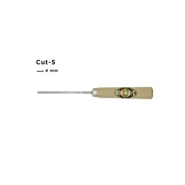 Kirschen Düz Oluklu Ağız Oyma Iskarpelası Cut5 - 4mm