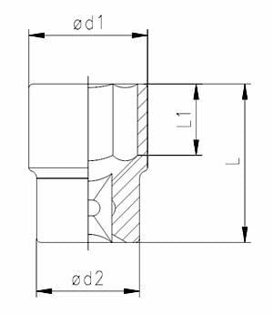 İZELTAŞ 1/4'' Altı Köşe Lokma Anahtar 10 mm