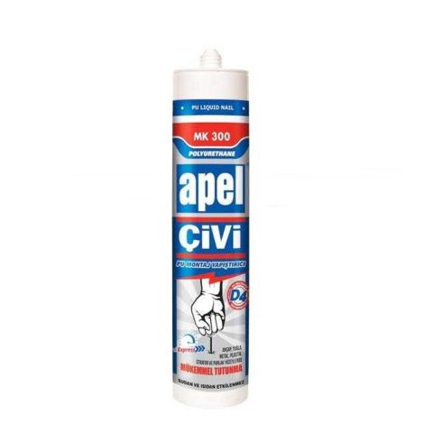 Apel Silikon Sıvı Çivi Montaj Kit Çok Güçlü Yapıştırıcı 390 gr