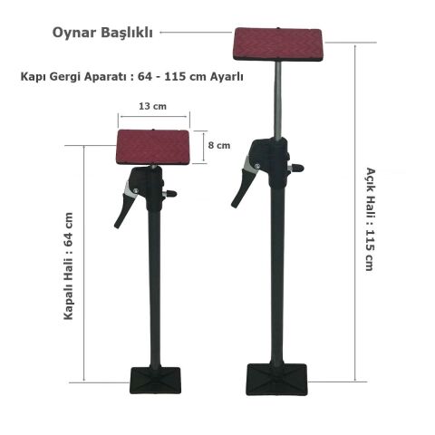 Hands Kapı Mobilya Montaj Gergi Aparatı 64-115 cm Ayarlı