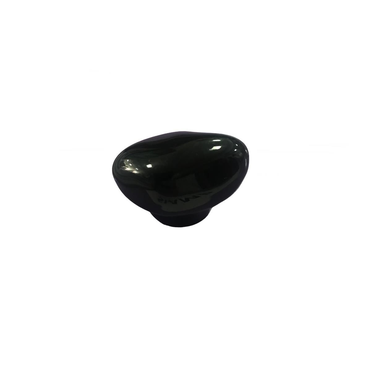 Porselen Siyah Taş Düğme Tek Vidalı Mobilya Dolap Kulp