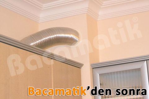 Bacamatik Baca Klapesi Folyo Bant ve Aspiratör Borusu 3 mt Set