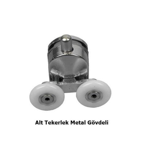 Duşakabin Tekerleği Rulman Metal Gövde 8 li Set Teker Çapı 24 mm