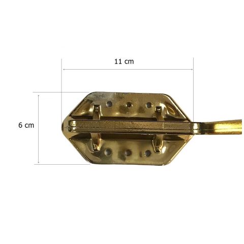 Kaz Lüks Mobilya Koltuk Ayağı Metal Altın Sarı 17 cm