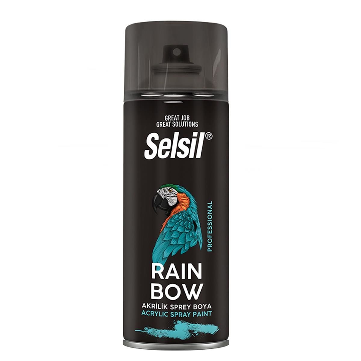 Selsil Rainbow Akrilik Sprey Boya 400 ml Trafik Sarı Ral 1023