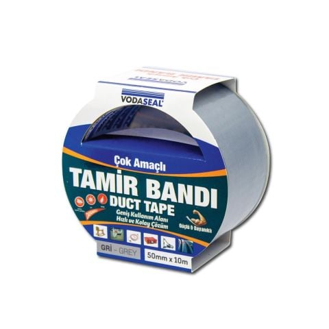 Vodaseal Çok Amaçlı Tamir Bandı 50 mm x 10 mt Gri Suya Dayanıklı