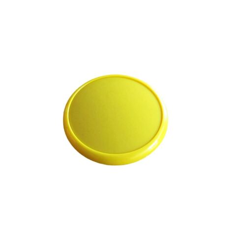 Çocuk Odası Tekli Düğme Mobilya Kulp Çap 55 mm Sarı