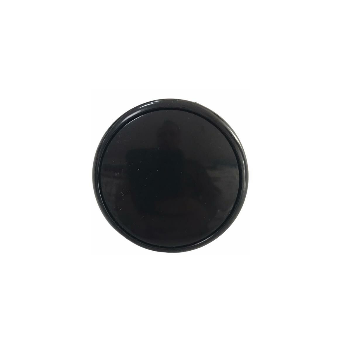 Çocuk Odası Tekli Düğme Mobilya Kulp Çap 55 mm Siyah