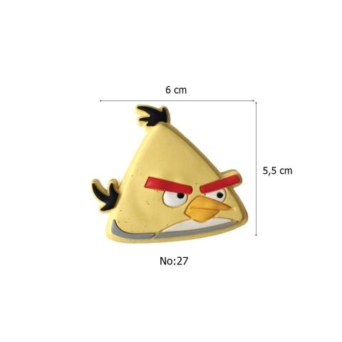 Çocuk Odası Mobilya Kulp Dolap Düğme Angry Bird Sarı