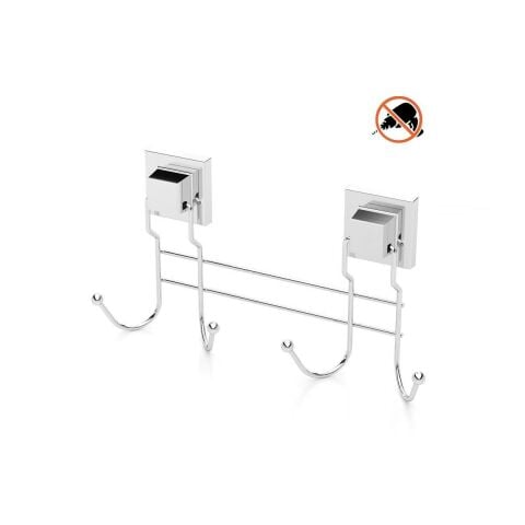 Tekno Tel EF-252 Yapışkanlı Banyo 4 lü Askı Bornozluk Krom