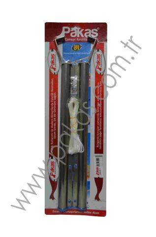 Pakas 80 x 30 mm Kare Küpeşte Gümüş Balkon Çamaşır Kurutma Askısı