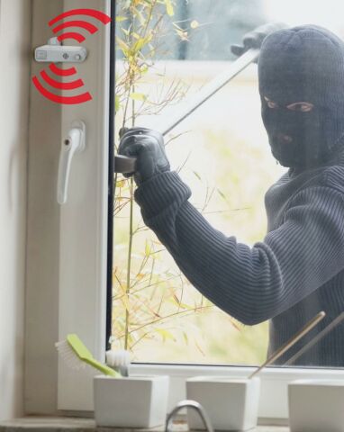Alarmlı Pvc Kapı Pencere Çocuk Emniyet Güvenlik Kilidi Antrasit