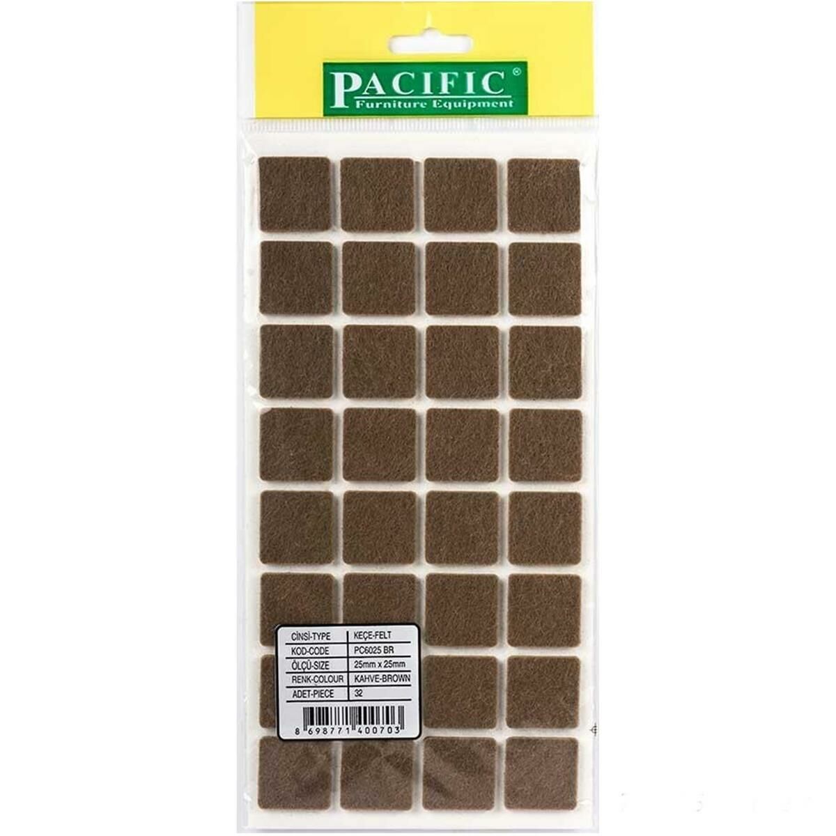 Pacific Zemin Koruyucu Yapışkan Kare Keçe 25 mm x 25 mm