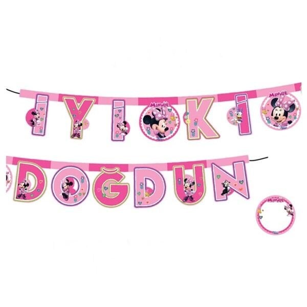 Minnie Mouse İyiki Doğdun  Yazı
