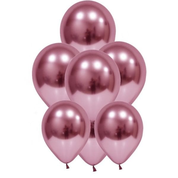 Krom Pembe Balon 5 Adet