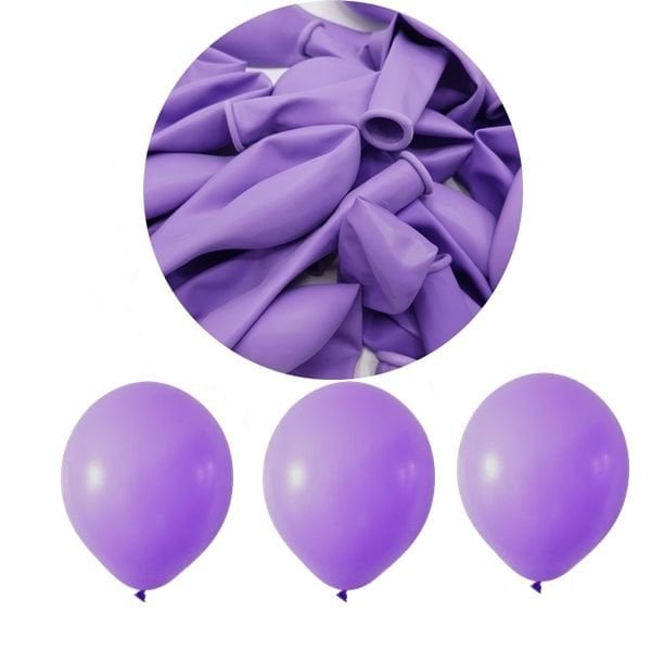 Pastel Lila Balon 12 inc 10 lu