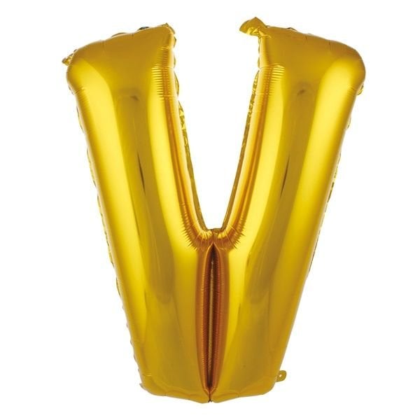 Folyo Gold V Harf Balon 76 cm