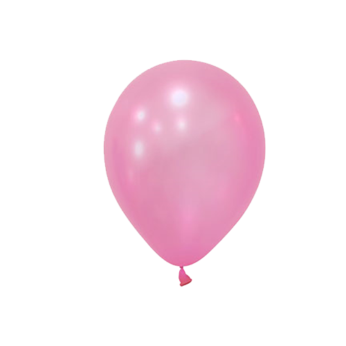 Metalik Pembe Balon 10 Adet