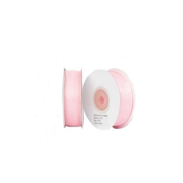 Pembe Organze Kurdela 2 cm x 22 mt