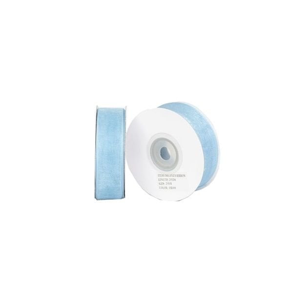 Açık Mavi Organze Kurdela 2 cm x 22 mt