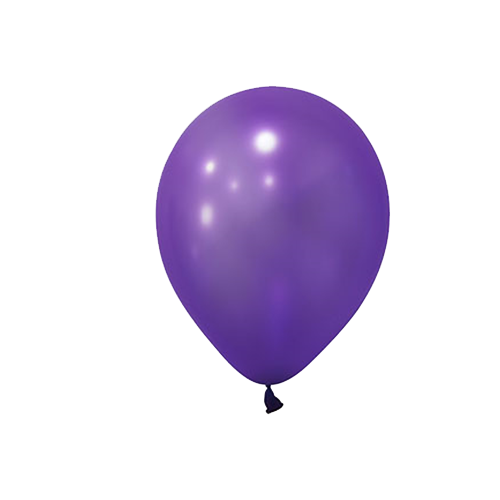 Metalik Mor Balon 10 Adet