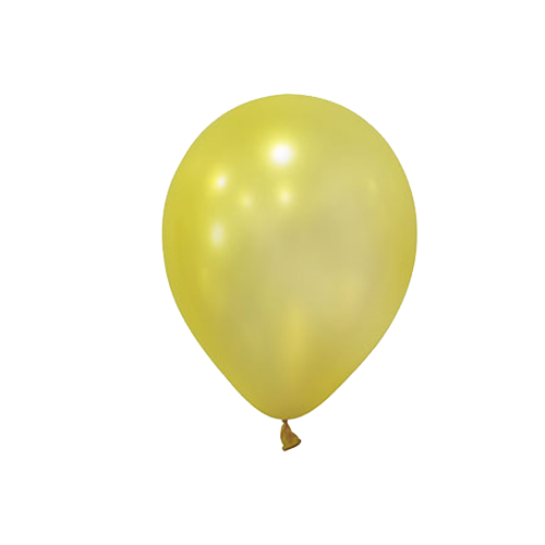 Metalik Sarı Balon 10 Adet