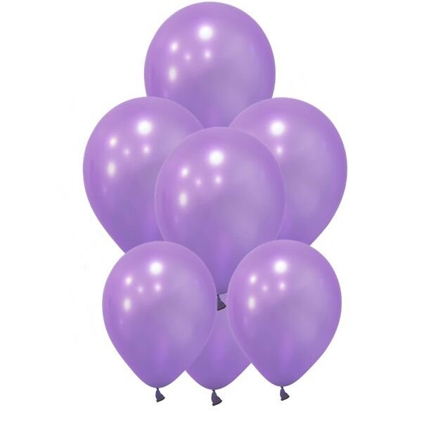 Metalik Lila Balon 10 Adet