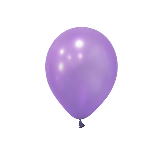 Metalik Lila Balon 10 Adet