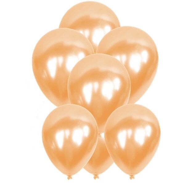 Metalik Somon Balon 10 Adet