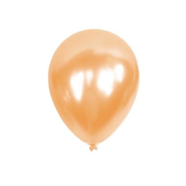 Metalik Somon Balon 10 Adet