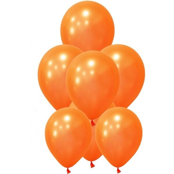 Metalik Turuncu Balon 10 Adet