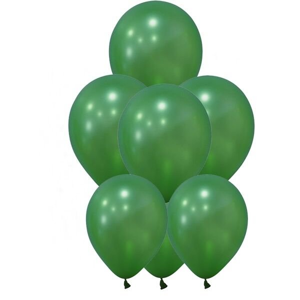 Metalik Yeşil Balon 10 Adet