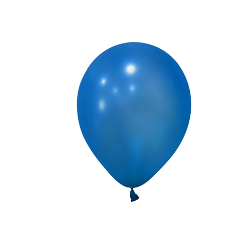 Metalik Mavi Balon 10 Adet