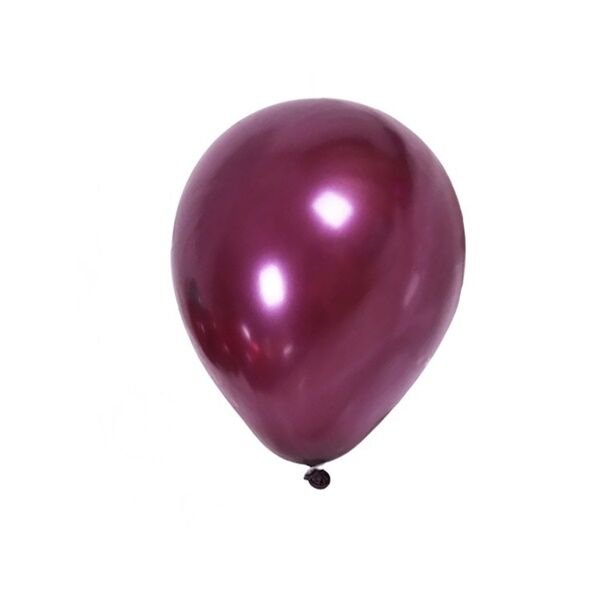 Metalik Bordo Balon 10 Adet