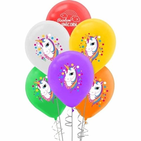 Unicorn Balon 6 Adet