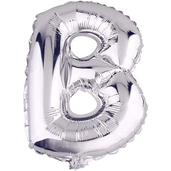 Folyo Gümüş B Harf Balon 76 cm