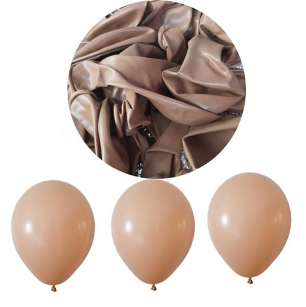 Pastel Karamel Balon 10 Adet